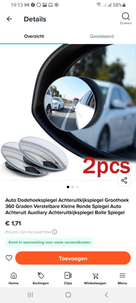 Bedoel je deze? Wish heeft diverse soorten.  Ik zelf heb boven de zijspiegels rechthoekige geplaatst