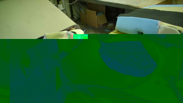 nieuw foam geplaatst