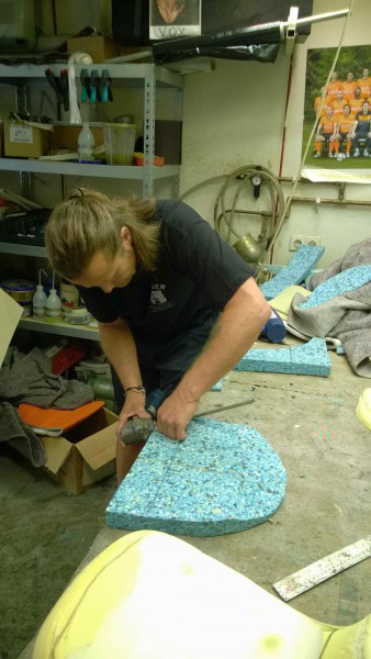 nieuw inzetstuk wordt op maat gemaakt