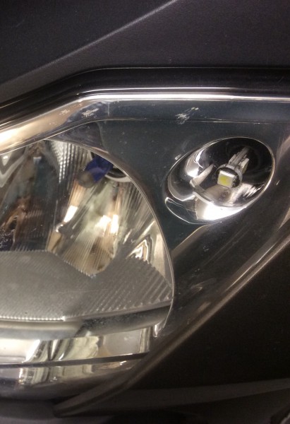 Led lamp geplaatst