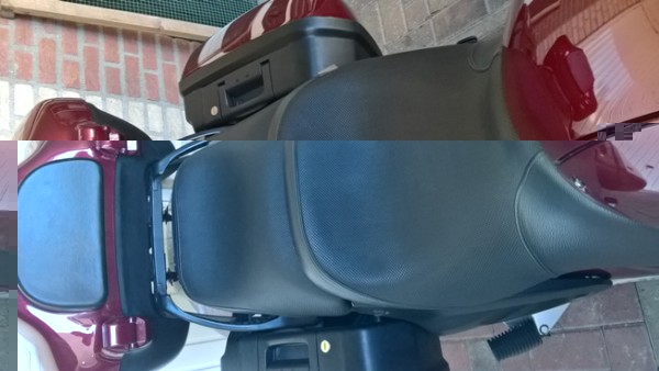 rugsteun topkoffer van Quispel 60,00 zelf gemonteerd