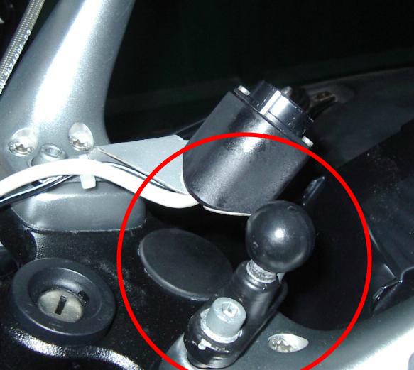 Detail van de Ram Mount